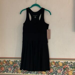 Harmony & Balance Sleeveless Athletic Tennis Dress, Size L, Black, NWT